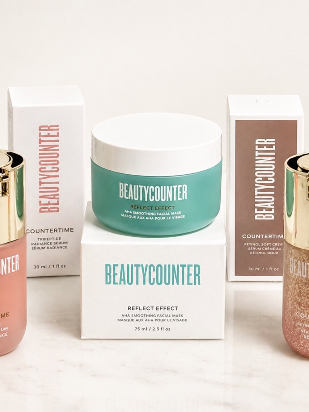 BeautyCounter Bundle - Countertime Tripeptide + Super Serum + Reflect  Mask